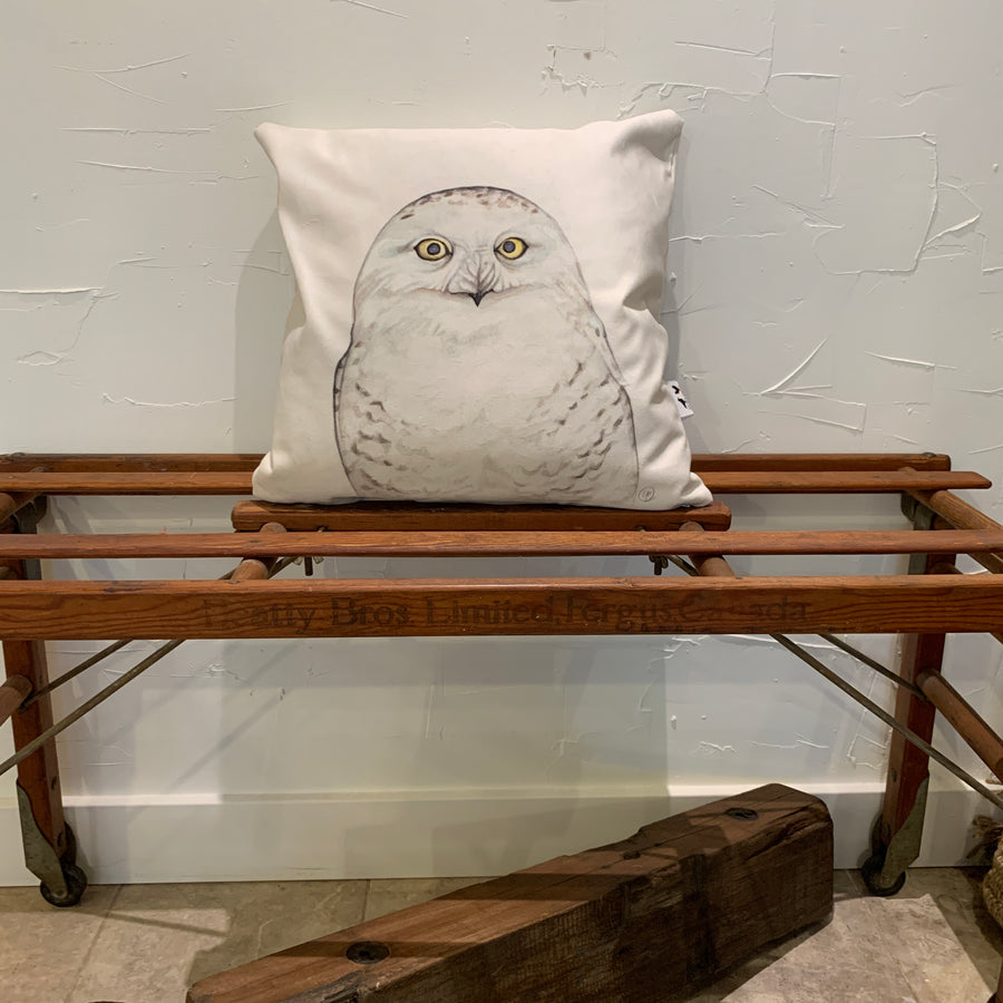 Snowy Owl - 18x18 Pillow Cover